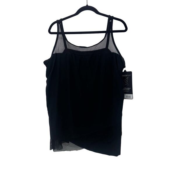 Miraclesuit Swim Plus Size Illusionist Mirage Underwire Bra Tankini US 22W NWT - Picture 8 of 11